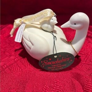Snowbabies White Swan Ornament